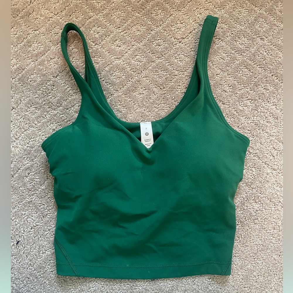 Lululemon Align Tank Top; Kelly Green
